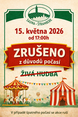 Pouťová zábava 15.5.2026 !!...ZRUŠENO..!!